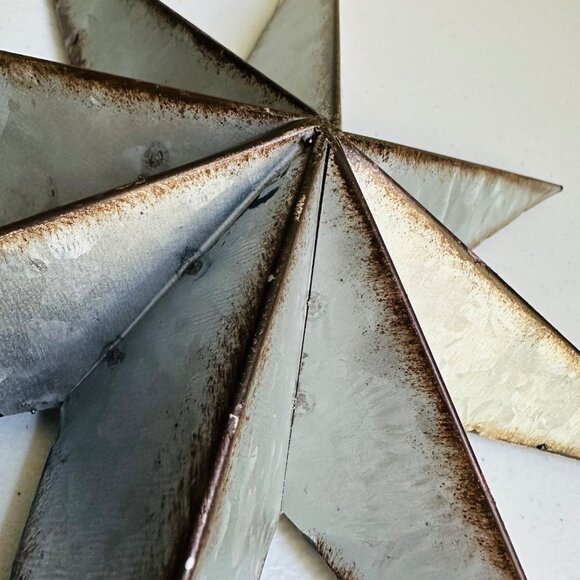 Rustic Metal Compass Rose Wall Art Decoration Nautical Star Compass Star Decor - Picture 9 of 14